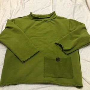 Neon Buddha Green Sweatshirt Size Large